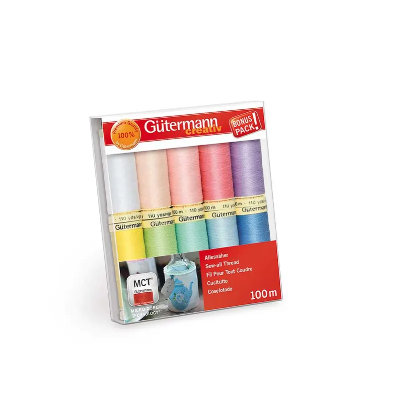 Nähfadenset Allesnäher, Pastellfarben, Gütermann