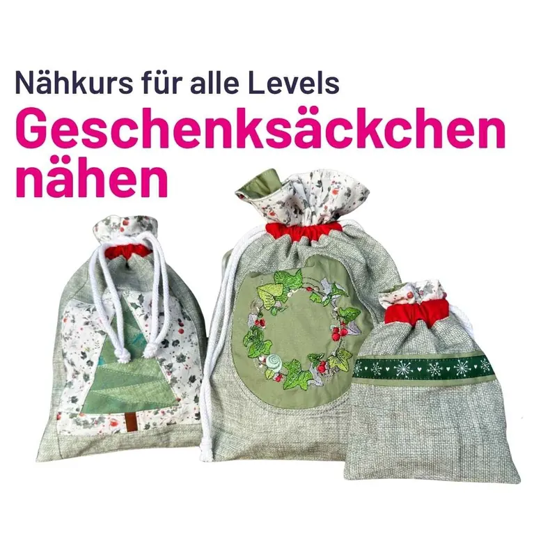 Nähkurs - Geschenksäckchen nähen, Anfänger geeignet, Stoffekontor Leipzig