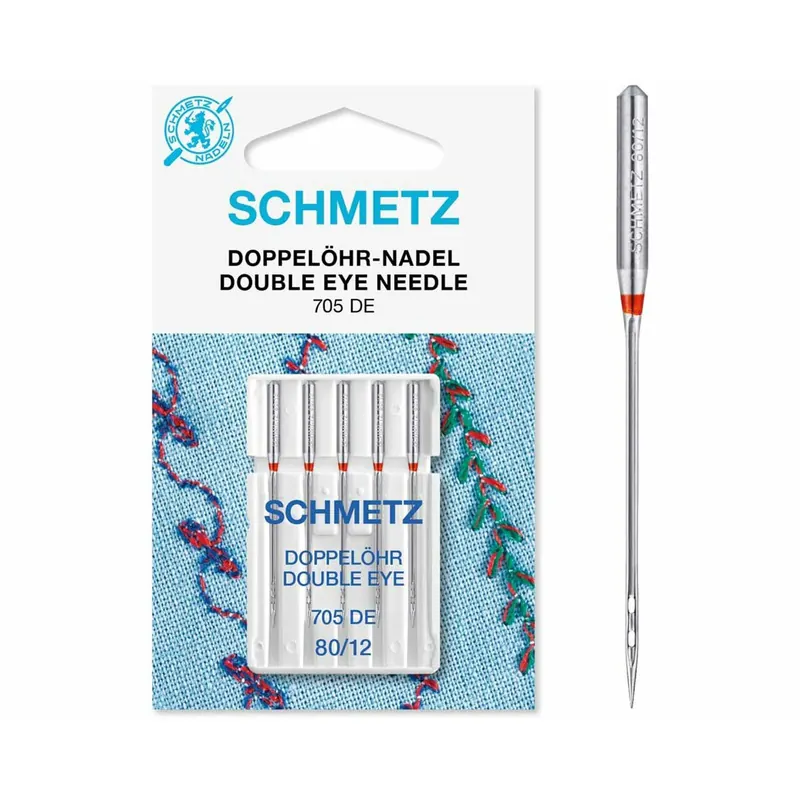 Nähmaschinennadeln DOPPELÖHR, Schmetz