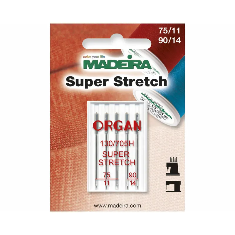 Nähmaschinennadeln SUPER STRETCH, Stärke 75 und 90, Madeira