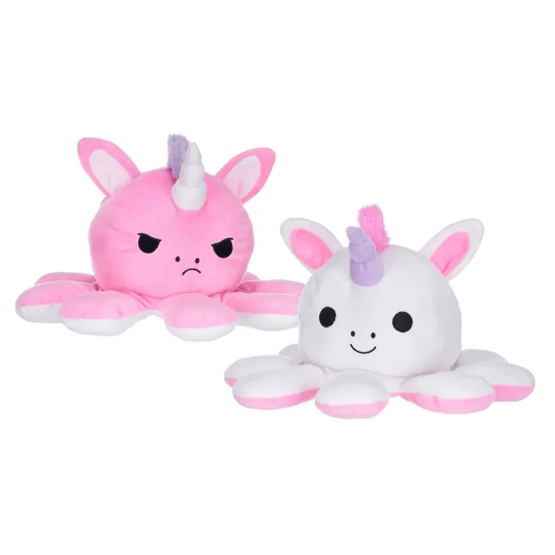 Octopus Wendbares Einhorn Plüschtier 63 cm 2-in-1 Kuschelfigur Oktopus