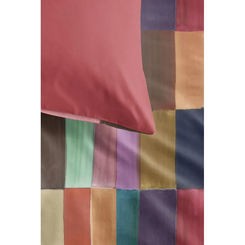 Oilily Bettwäsche Fiesta Blocks Mako-Satin 155 x 220 cm + 1x 80 x 80 cm Bunt
