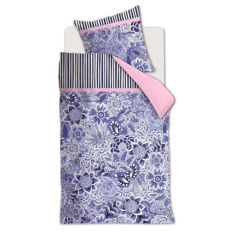 Oilily Bettwäsche Florence_Blue_ _UV_135x200 + 1x 1 , 1 135 x 200 cm, 80 x 80 cm blau
