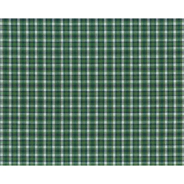 Öko-Tex Trachten-Baumwollgewebe USCHI, kariert, moosgrün-dunkelblau-weiß