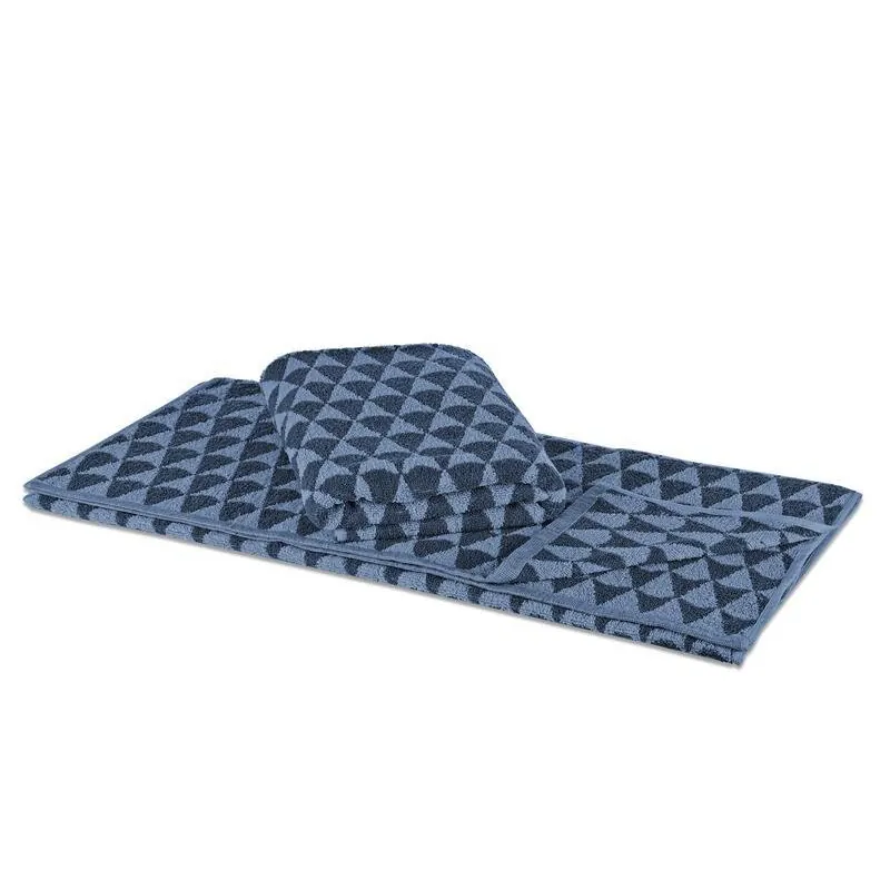 Optidream Handtuch 50 x 100 cm Triangle blau