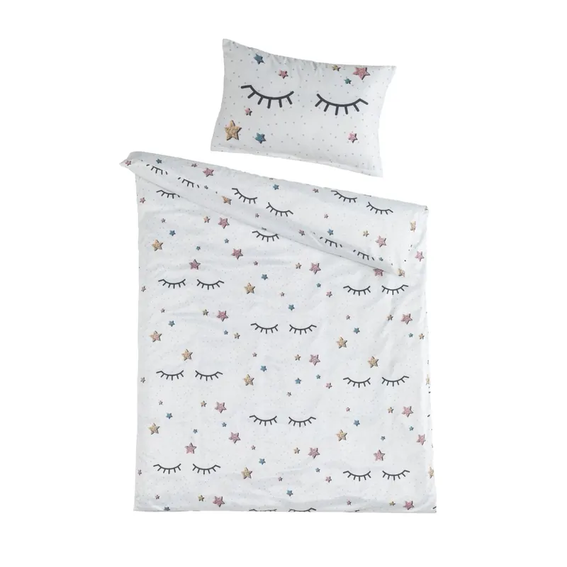 Optidream Mikrofaser Baby Bettwäsche 100 x 135 cm Bettbezug Kopfkissenbezug 40 x 60 cm Naema