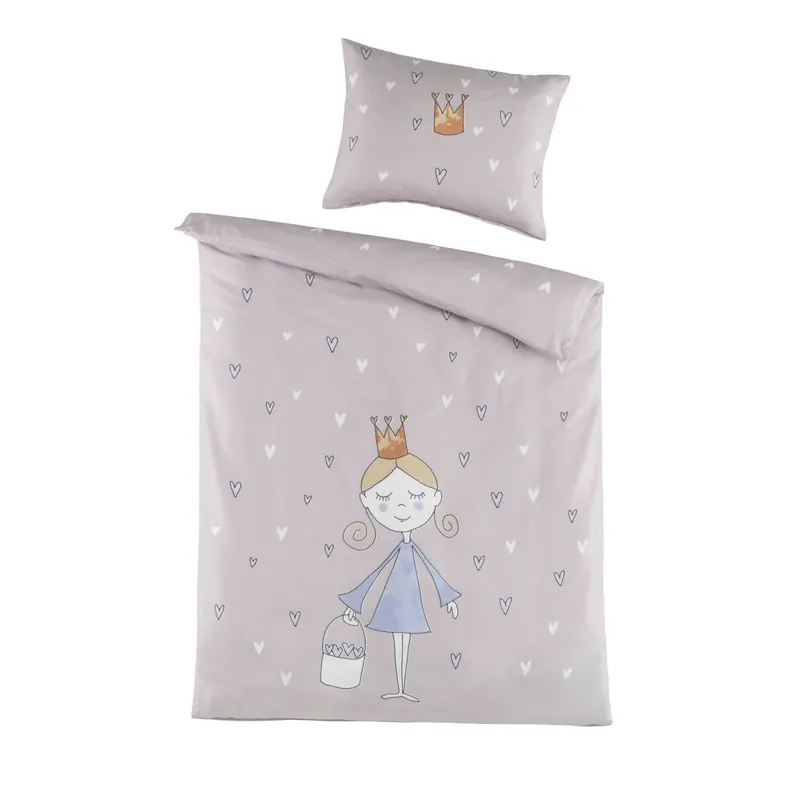 Optidream Renforcé Baby Bettwäsche 100 x 135 cm Bettbezug Kopfkissenbezug 40 x 60 cm Princess