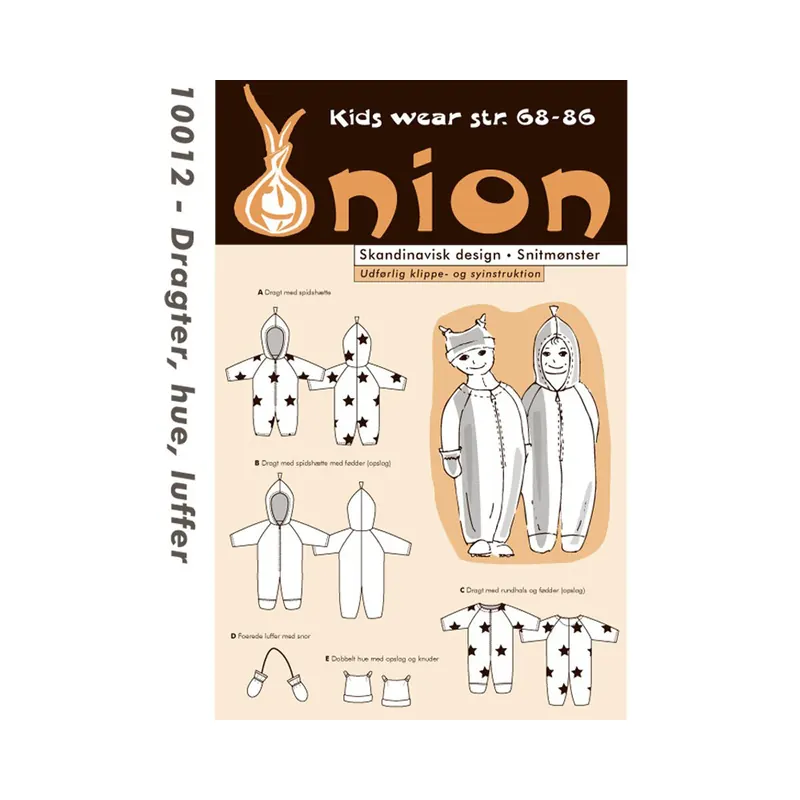 Overall, Mütze und Handschuhe, Schnittmuster ONION 10012