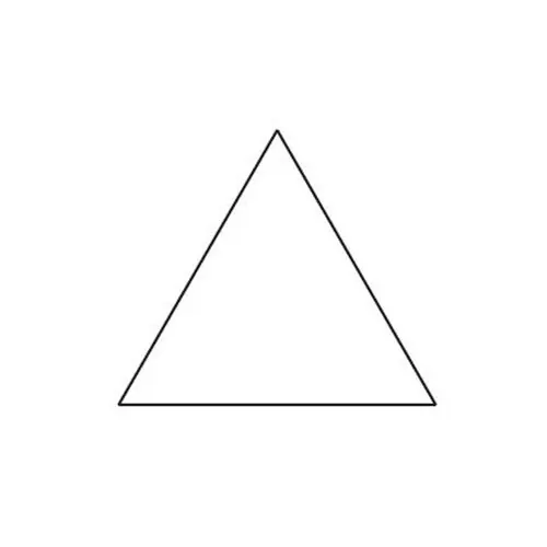 Papierschablone TRIANGLE, Paper-Piecing, 100 Stück, 2 Größen
