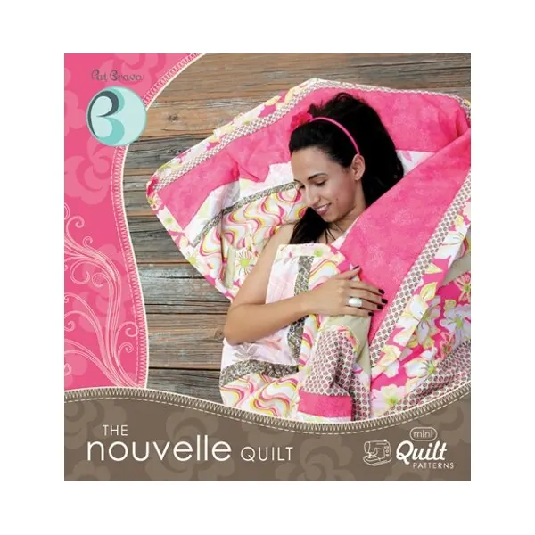 Pat Bravo - Mini Quilt Patterns "Nouvelle Quilt", Schnittmuster und Anleitung  für Quilt, Decke