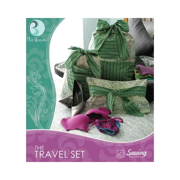 Pat Bravo - Sewing Patterns "The Travel Set", Taschen-Schnitt, 3-teiliges Reiseset