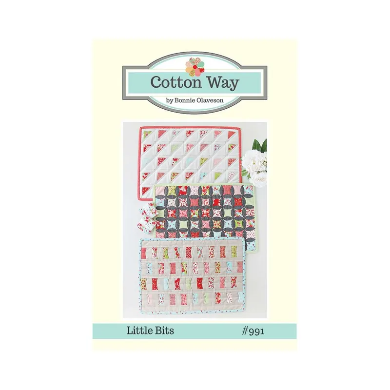 Patchwork-Anleitung LITTLE BITS, Tischsets, Moda Fabrics