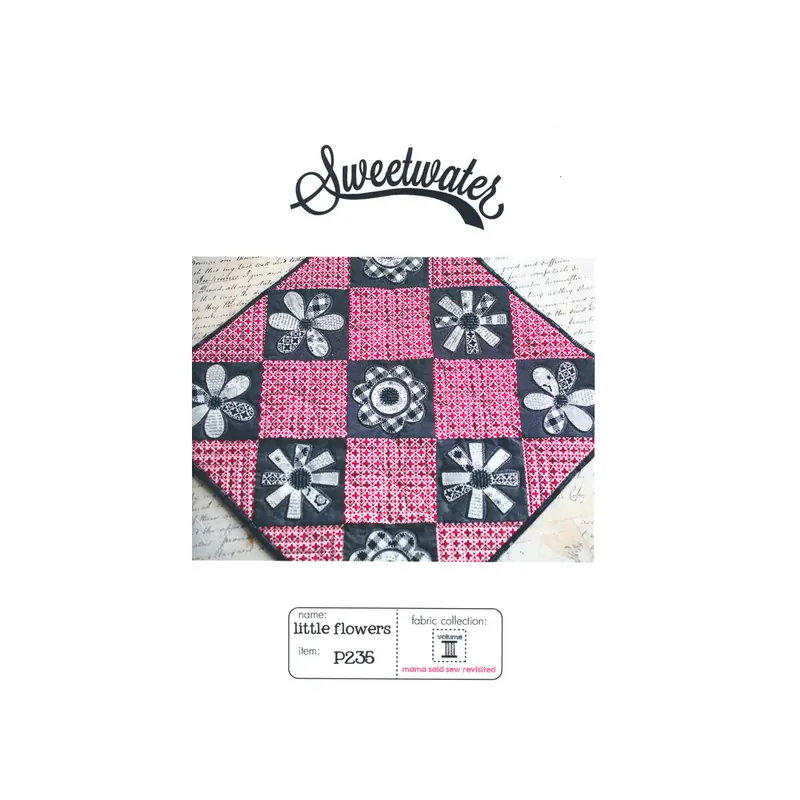 Patchwork-Anleitung LITTLE FLOWERS, Mini-Quit, Moda Fabrics
