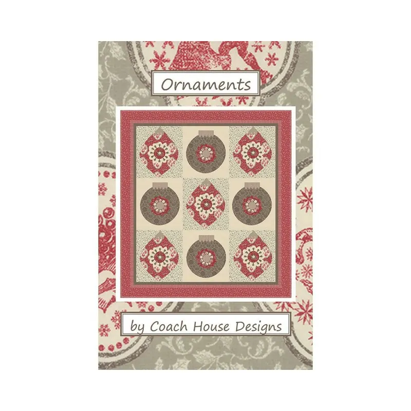 Patchwork-Anleitung ORNAMENTS, Quilt mit Weihnachtskugeln, Moda Fabrics