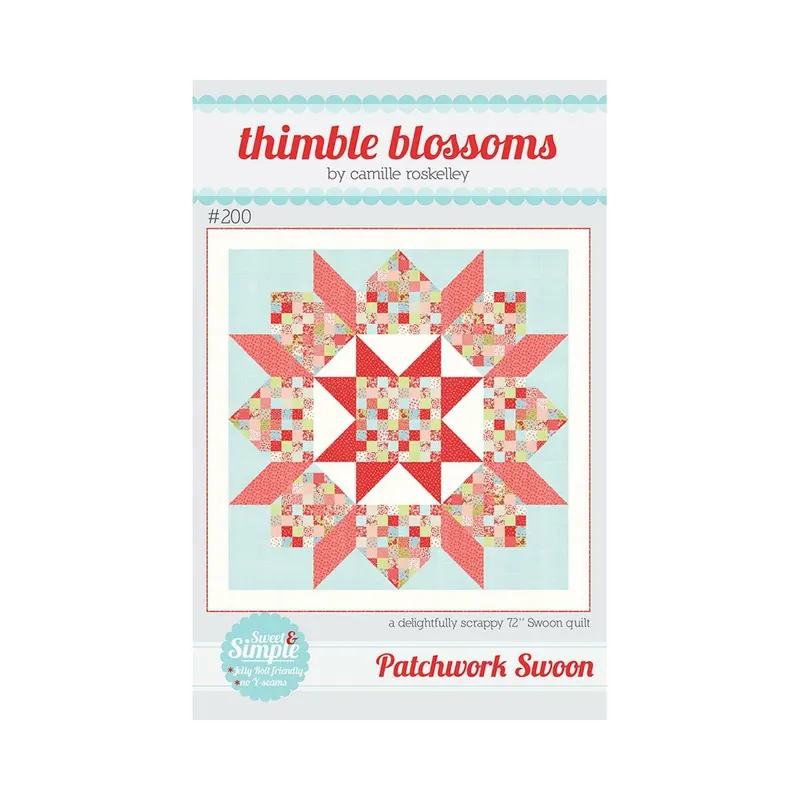 Patchwork-Anleitung PATCHWORK SWOON, Quilt, Moda Fabrics