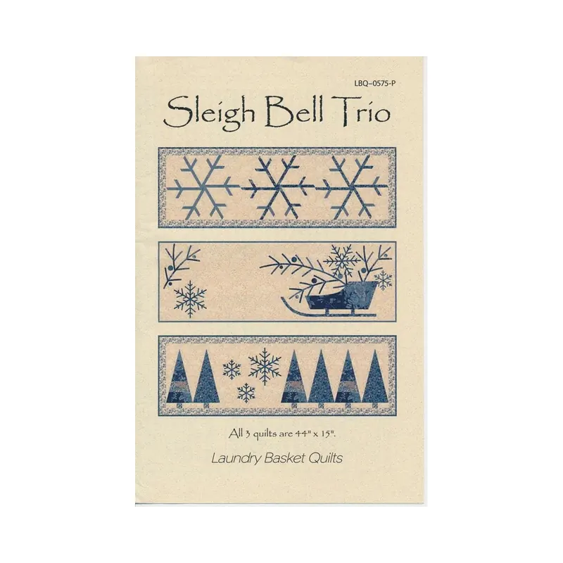 Patchwork-Anleitung SLEIGH BELL TRIO, drei winterliche Quilts, Moda Fabrics