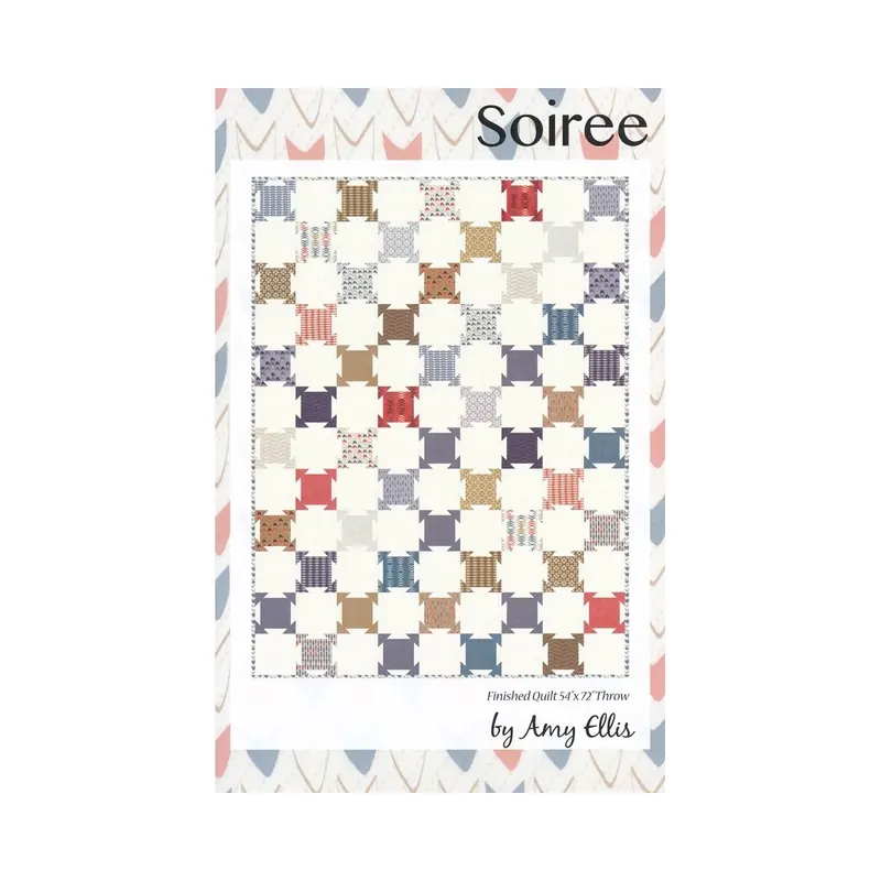 Patchwork-Anleitung SOIREE, Quilt, Moda Fabrics