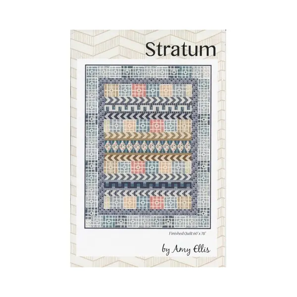 Patchwork-Anleitung STRATUM, Quilt, Moda Fabrics