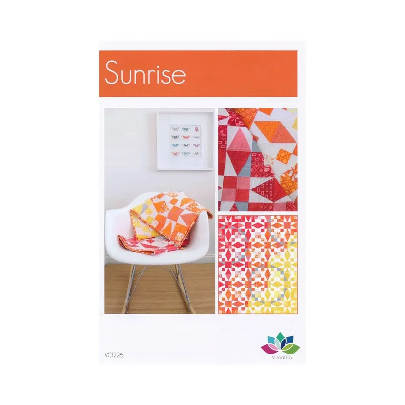 Patchwork-Anleitung SUNRISE, Quilt, Moda Fabrics