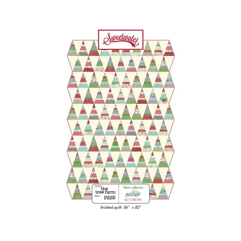 Patchwork-Anleitung THE TREE FARM, Weihnachts-Quilt, Moda Fabrics