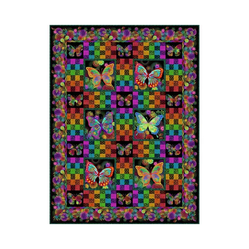 Patchwork-Anleitung UNUSUAL GARDEN II, Butterfly-Quilt