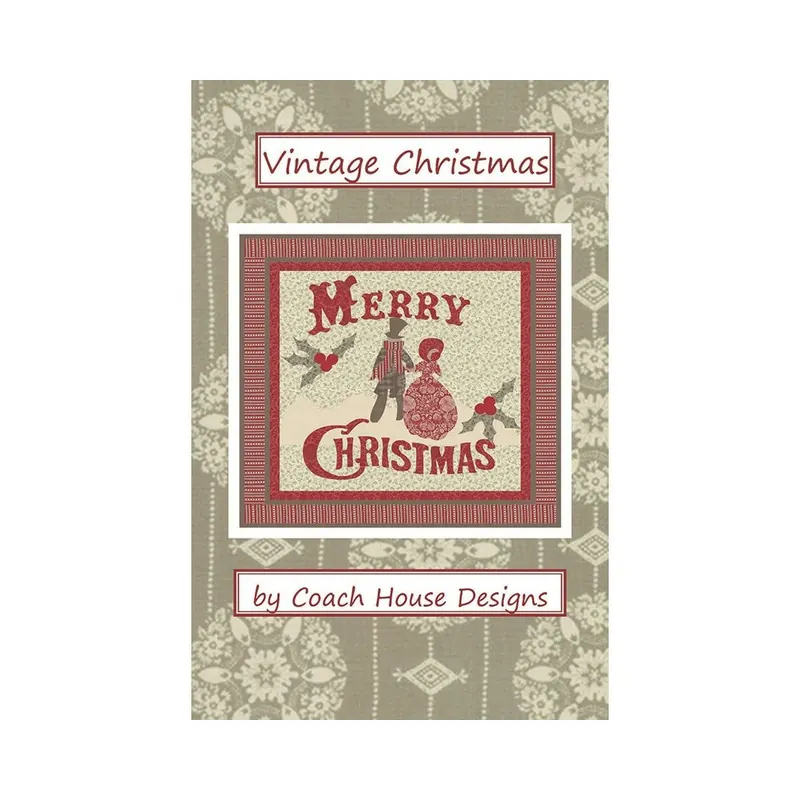 Patchwork-Anleitung VINTAGE CHRISTMAS, quadratischer Wandbehang, Moda Fabrics