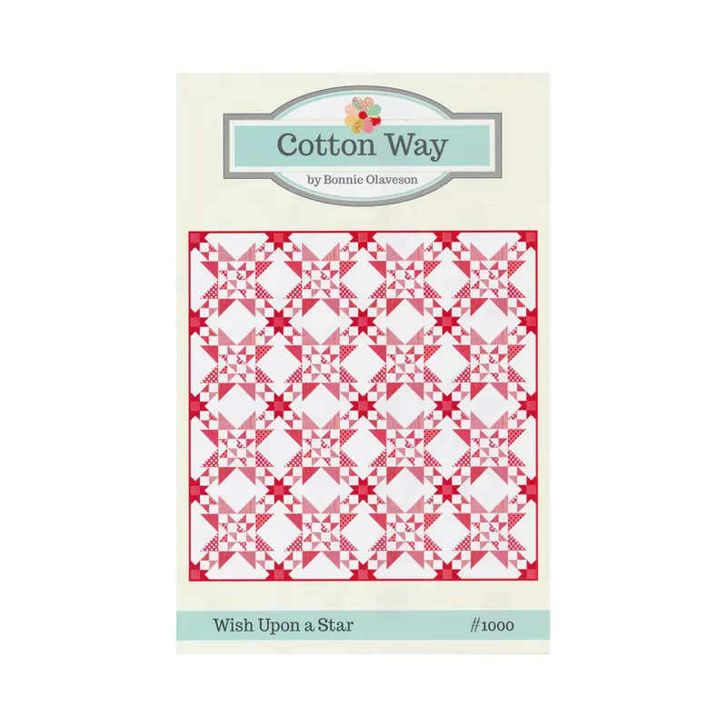Patchwork-Anleitung WISH UPON A STAR, Quilt, Moda Fabrics
