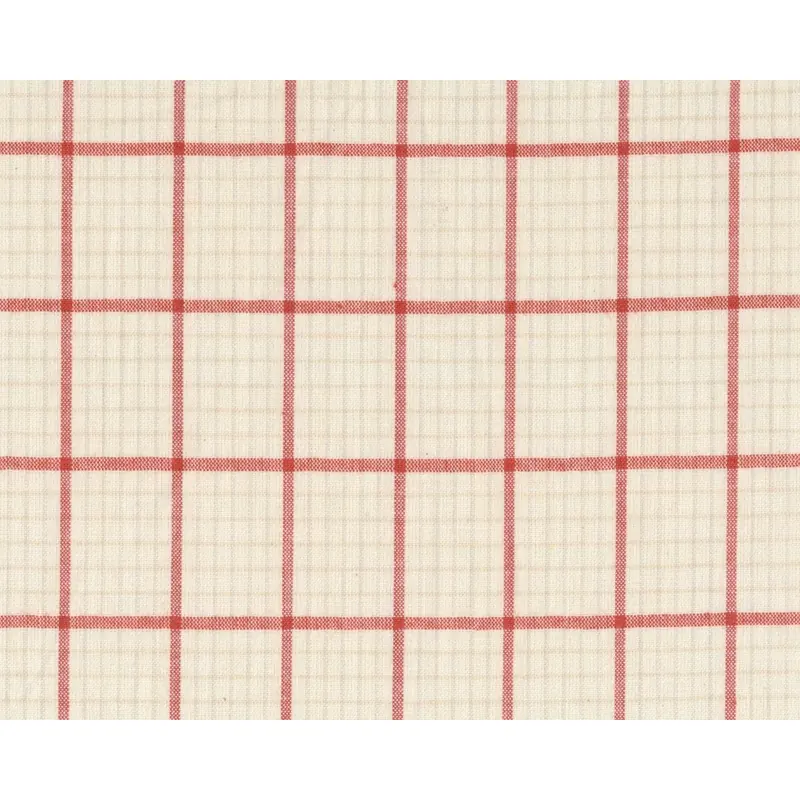 Patchwork-Webstoff SNOWBERRY WOVENS, Gitter-Karo, creme-rostrot, Moda Fabrics