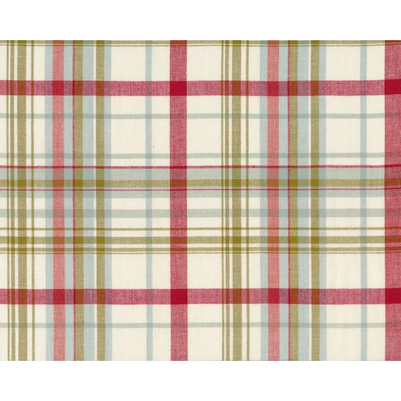 Patchwork-Webstoff SNOWFALL WOVENS, Glencheck-Karo, creme-stumpfes rot, Moda Fabrics
