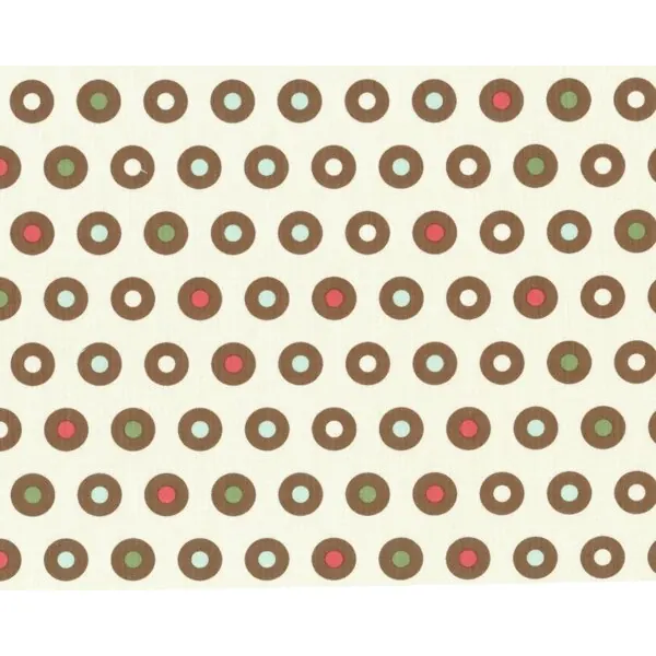Patchworkserie DOMESTIC DIVA mit kleinen gefüllten Kreisen, cremé-braun