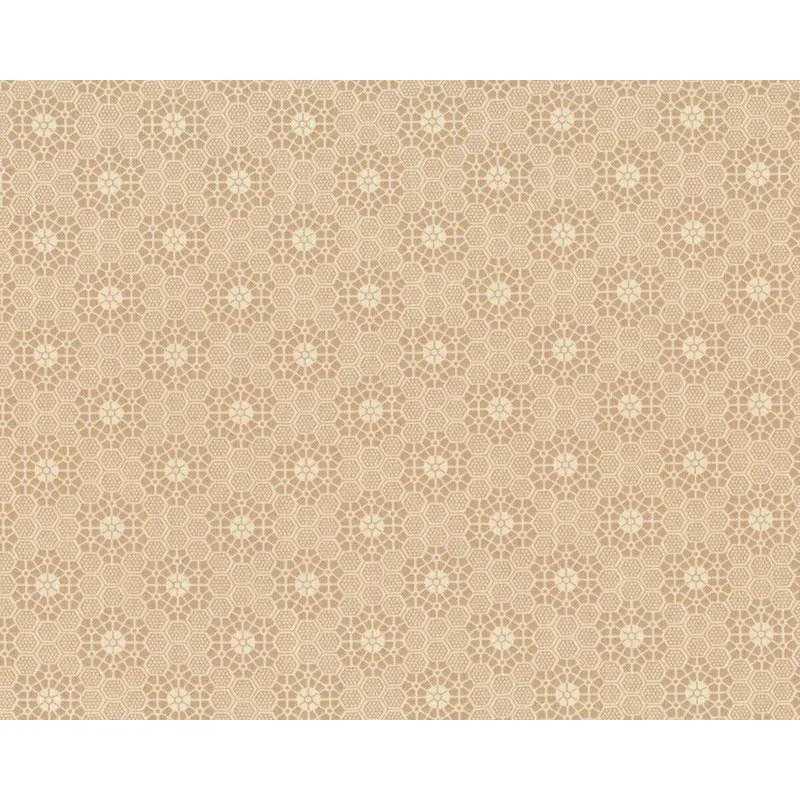 Patchworkstoff ALWAYS THE SEASON, Waben-Blumen, hellbeige
