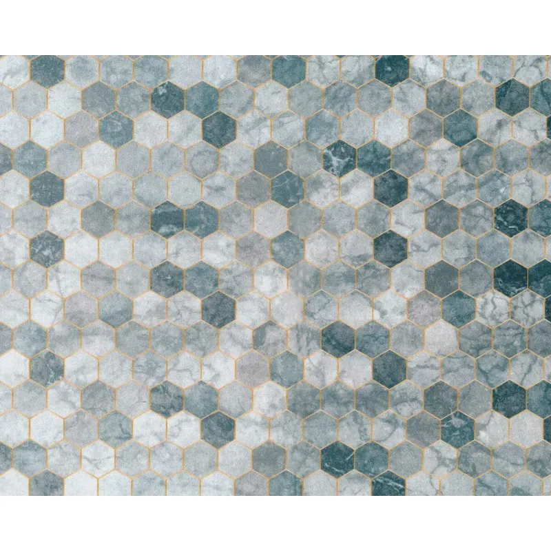 Patchworkstoff BACKSPLASH, Hexagon-Verlauf, grau, Hoffman Fabrics