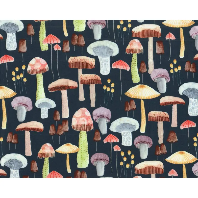 Patchworkstoff BE KIND TO EVERYTHING THAT GROWS, Pilze, Michael Miller
