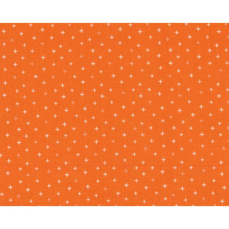 Patchworkstoff BE POSITIVE, Kreuze, orange, Cotton + Steel