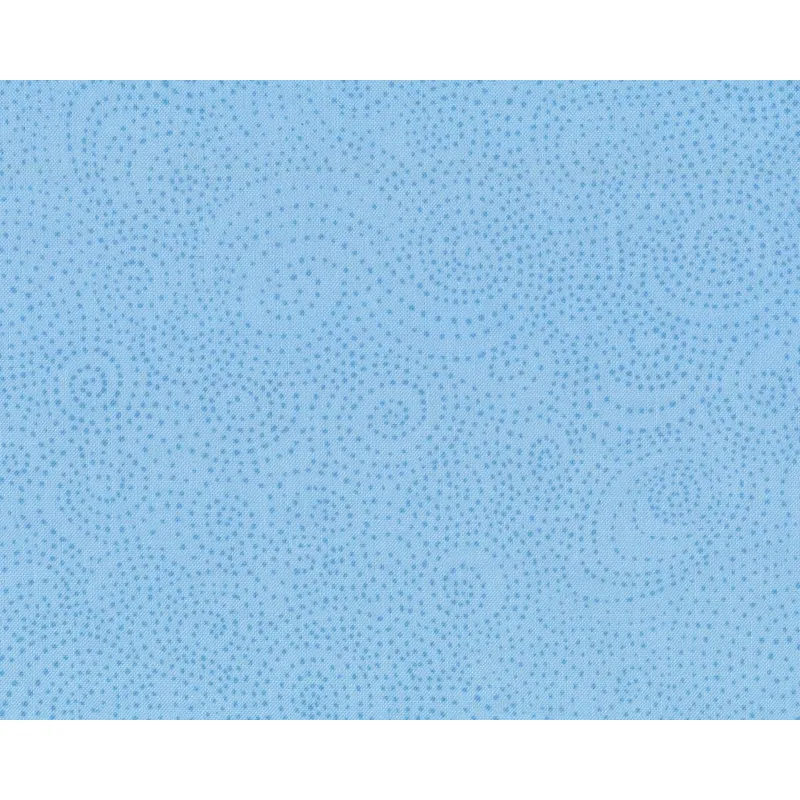 Patchworkstoff BEAR ESSENTIALS, Kringelpunkte, hellblau