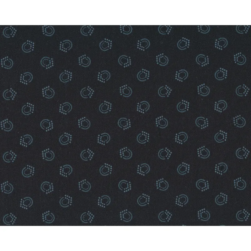 Patchworkstoff BEAR ESSENTIALS, Ringe, schwarz