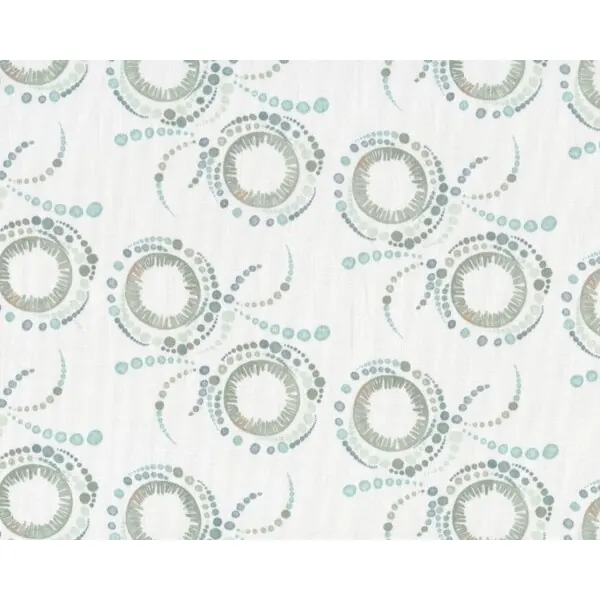 Patchworkstoff BLEND ALCHEMY, Stempel-Punkte-Kreise, helles türkis