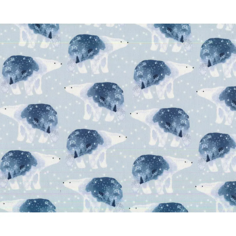 Patchworkstoff BRAVE ENOUGH TO DREAM, Eisbären, Dear Stella