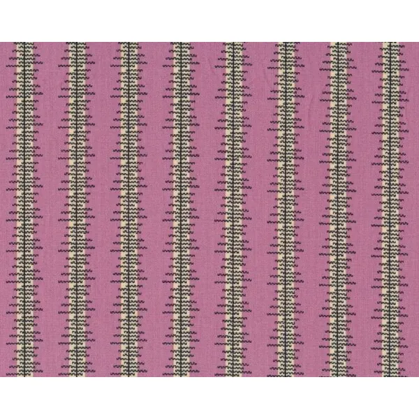 Patchworkstoff "Chicopee" mit Zacken-Wellen-Streifen, gedecktes pink-schwarz