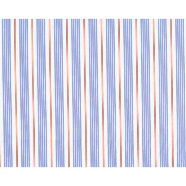 Patchworkstoff "Children at play" mit Streifen-Muster, helles taubenblau-dunkles aprikot
