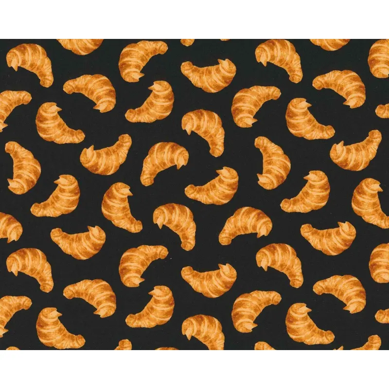Patchworkstoff COFFEE SHOP, Croissants, Windham Fabrics