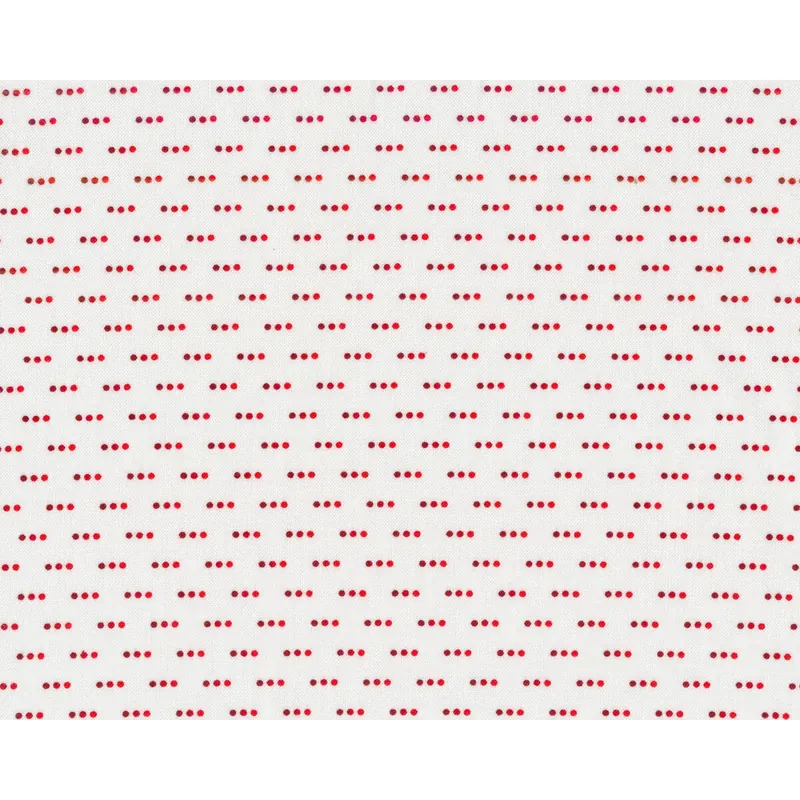 Patchworkstoff COLOUR FUN, Drei-Punkt, weiß-rot