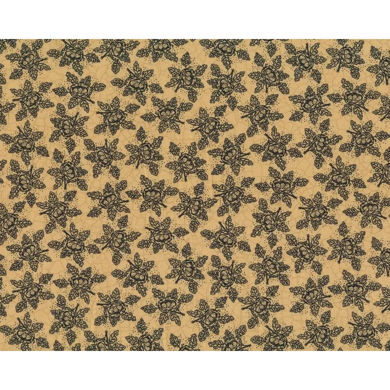 Patchworkstoff COUNT YOUR BLESSINGS, Eichel-Nester, dunkles beige-schwarz, Moda Fabrics