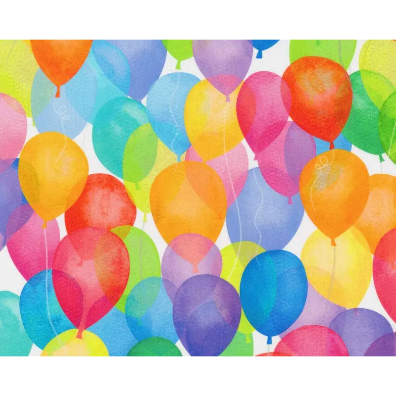 Patchworkstoff CUE THE CONFETTI, Luftballons, Hoffman Fabrics