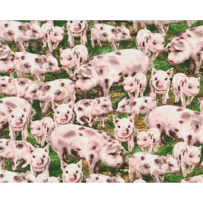 Patchworkstoff FARM LIFE, Schweine, Timeless Treasures