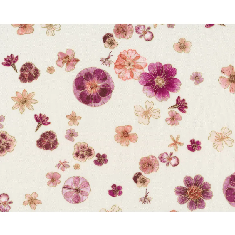 Patchworkstoff FLORAL IMPRESSIONS, Streublumen, fuchsia