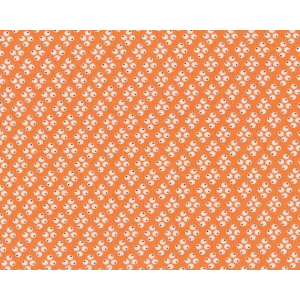 Patchworkstoff FLORENCE mit Vierer-Punkte-Muster, gedecktes orange