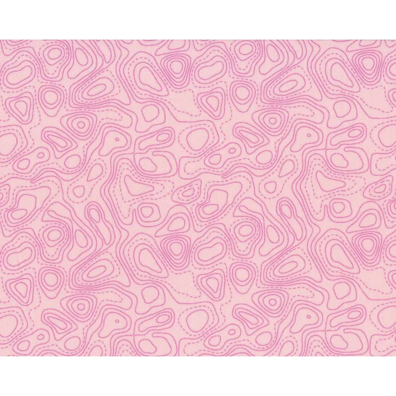 Patchworkstoff FLOW, Mäander-Kringel, hellrosa, Moda Fabrics