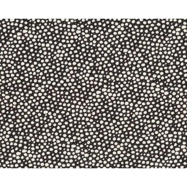 Patchworkstoff "Gail" mit unregelmäßigen, kleinen Punkten, schwarz