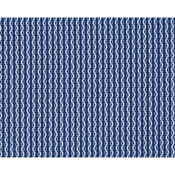 Patchworkstoff GALLERY IN BLUE, Wellen-Bänder, dunkelblau